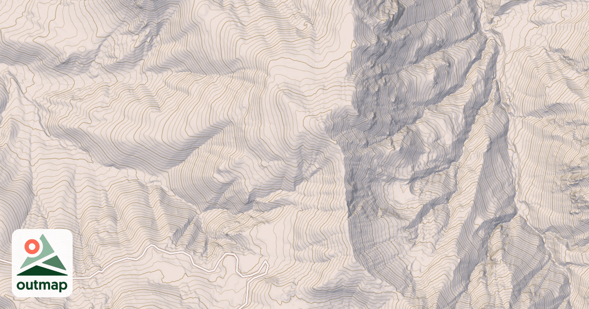 Map of Dukes Creek Rim