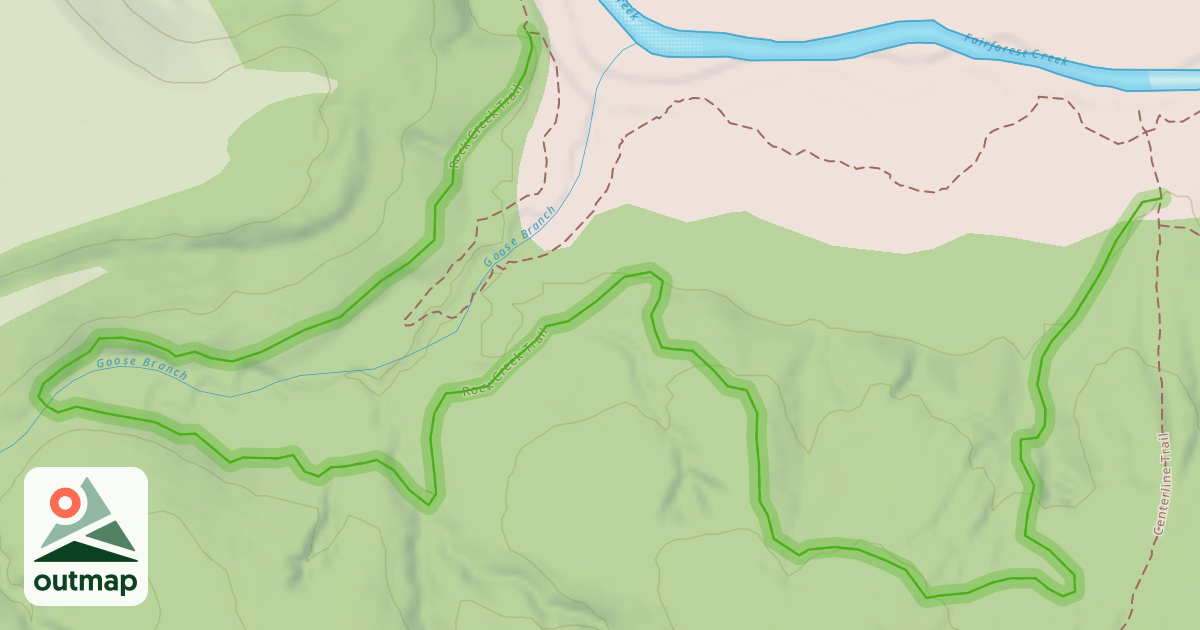 Map of Rock Creek Trail