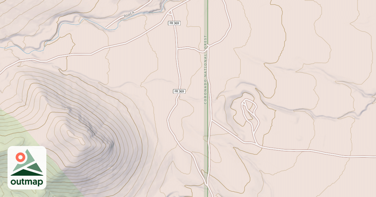 Map of EAST MESCAL