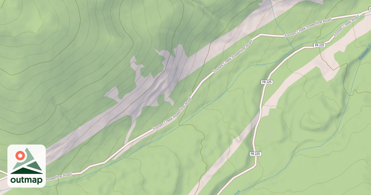 Map of FOOSES CREEK POWERLINE