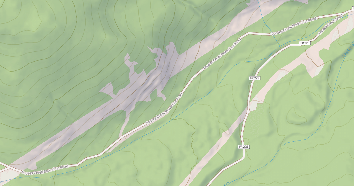 Map preview of FOOSES CREEK POWERLINE