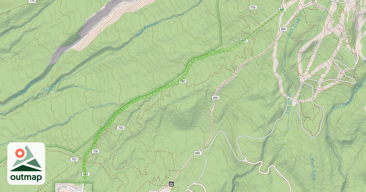 Map of Glade Trail