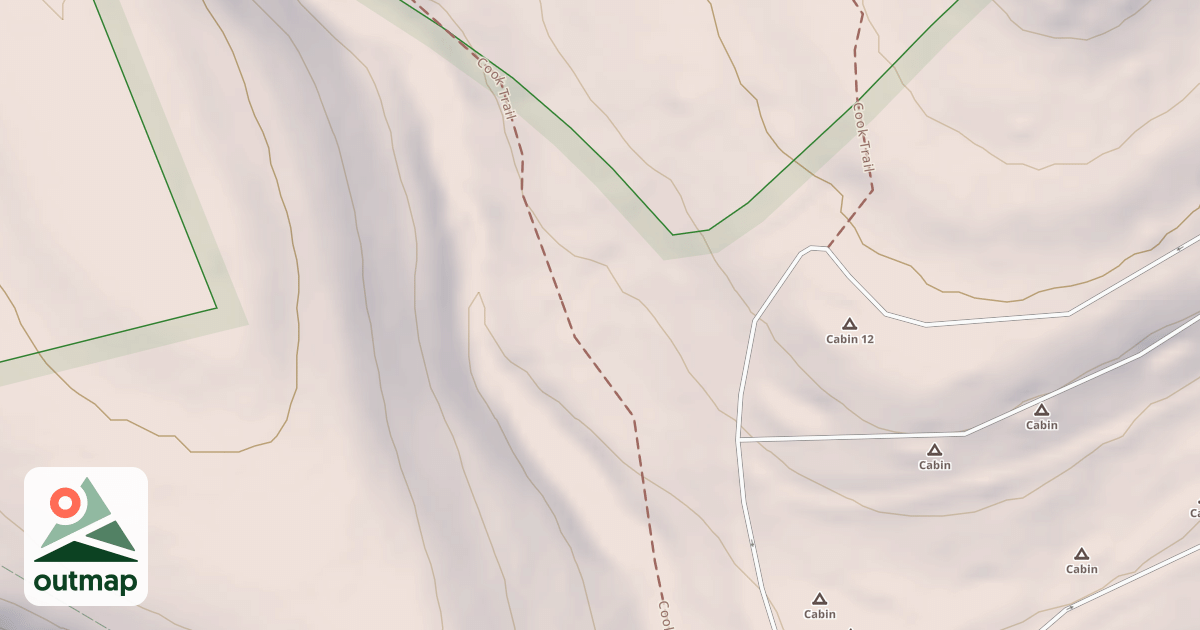 Map of Cook Forest State Park Trails