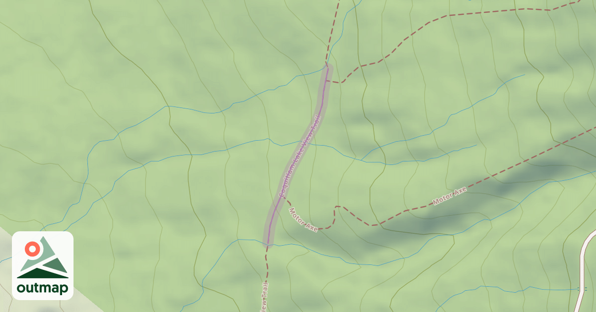 Map of Coquitlam Lake View Trail