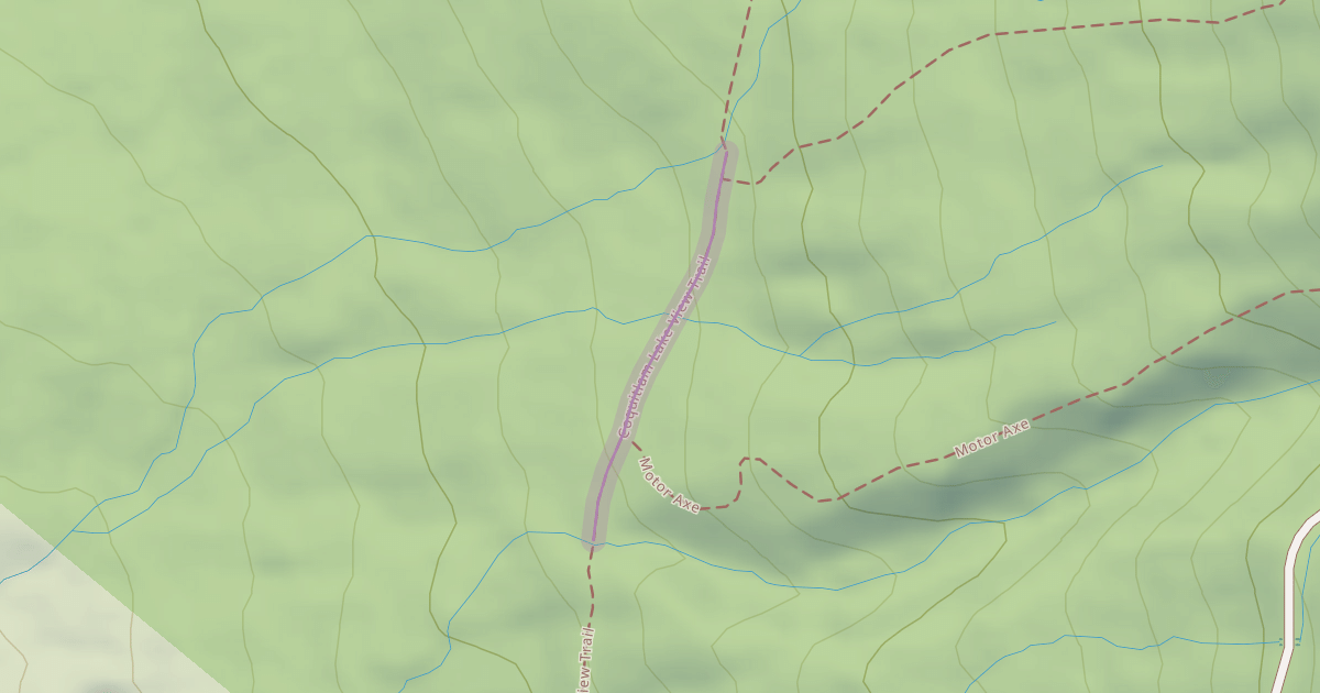 Map preview of Coquitlam Lake View Trail