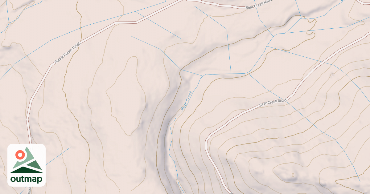 Map of BEAR CREEK ROAD SPUR A