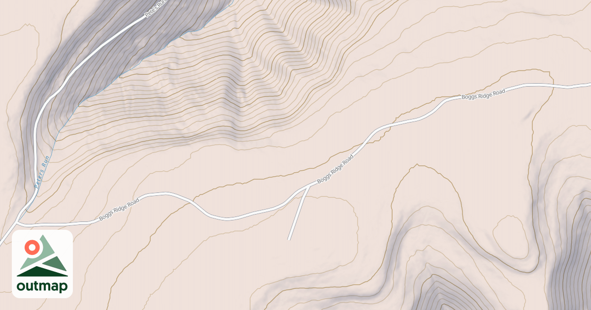 Map of Beech Creek Snowmobile Trails