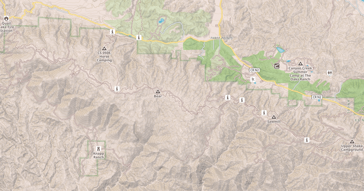 Map preview of LIEBRE SAWMILL RD
