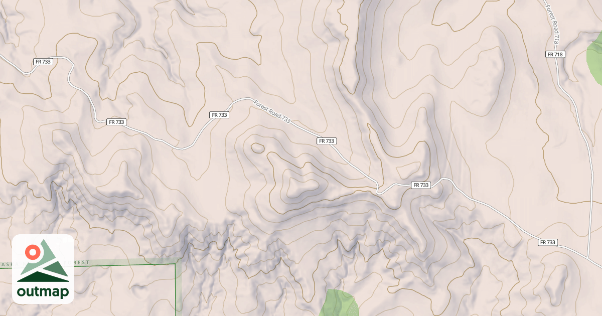 Map of LITTLE WOLF WEST