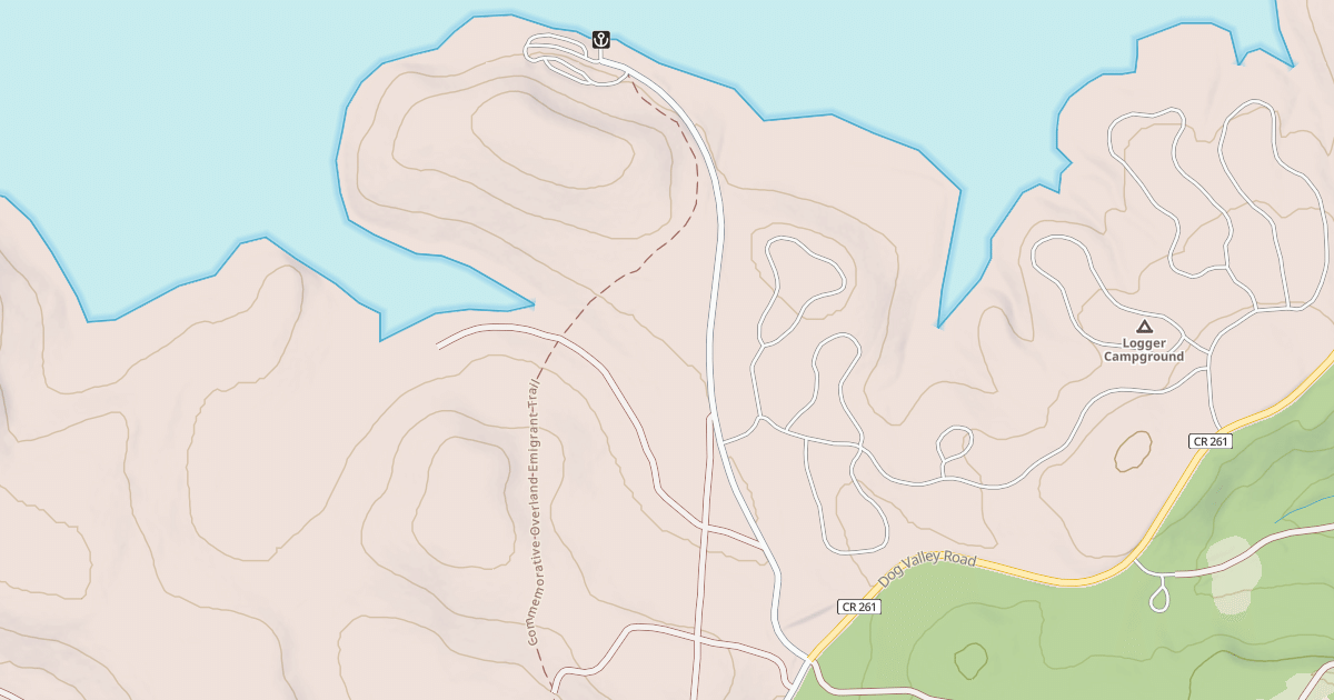 Map preview of CAMP ROBERTS BOAT RAMP