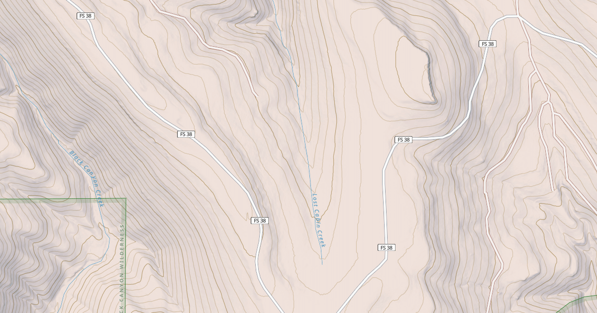 Map preview of USFS National Forest System Roads {94AE15BC-51B6-4FE3-B49E-20BF679505B6}