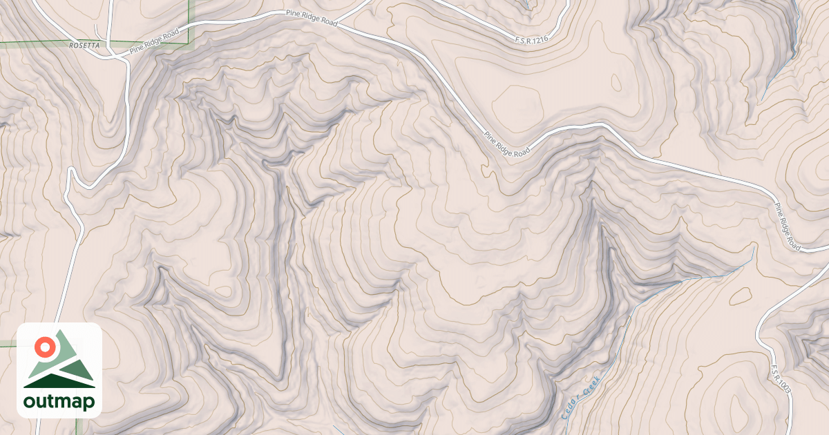Map of USFS National Forest System Roads {015D8E72-7977-40D8-BA25-C9D731779B99}
