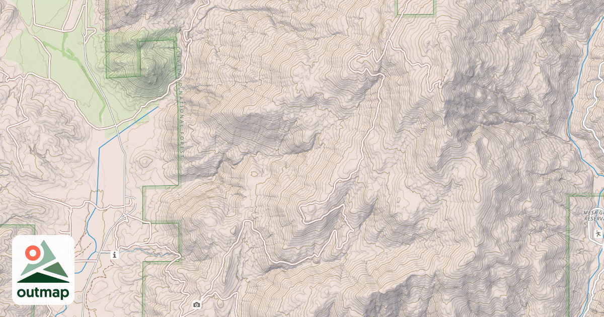 Map of BLACK MOUNTAIN