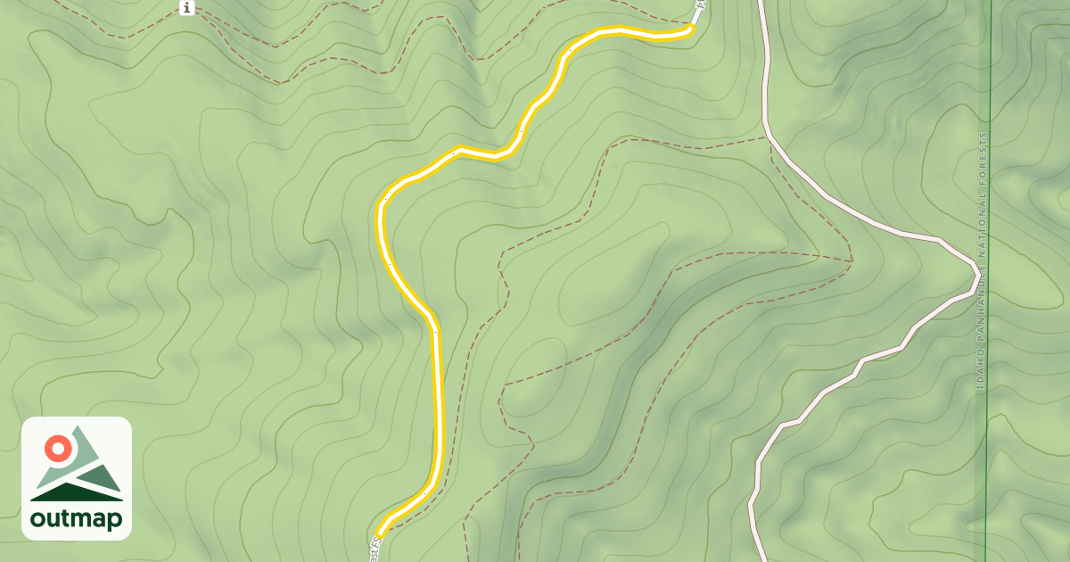 Map of East FSR 614