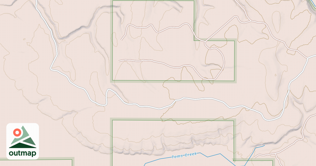 Map of TOMS CREEK POLE