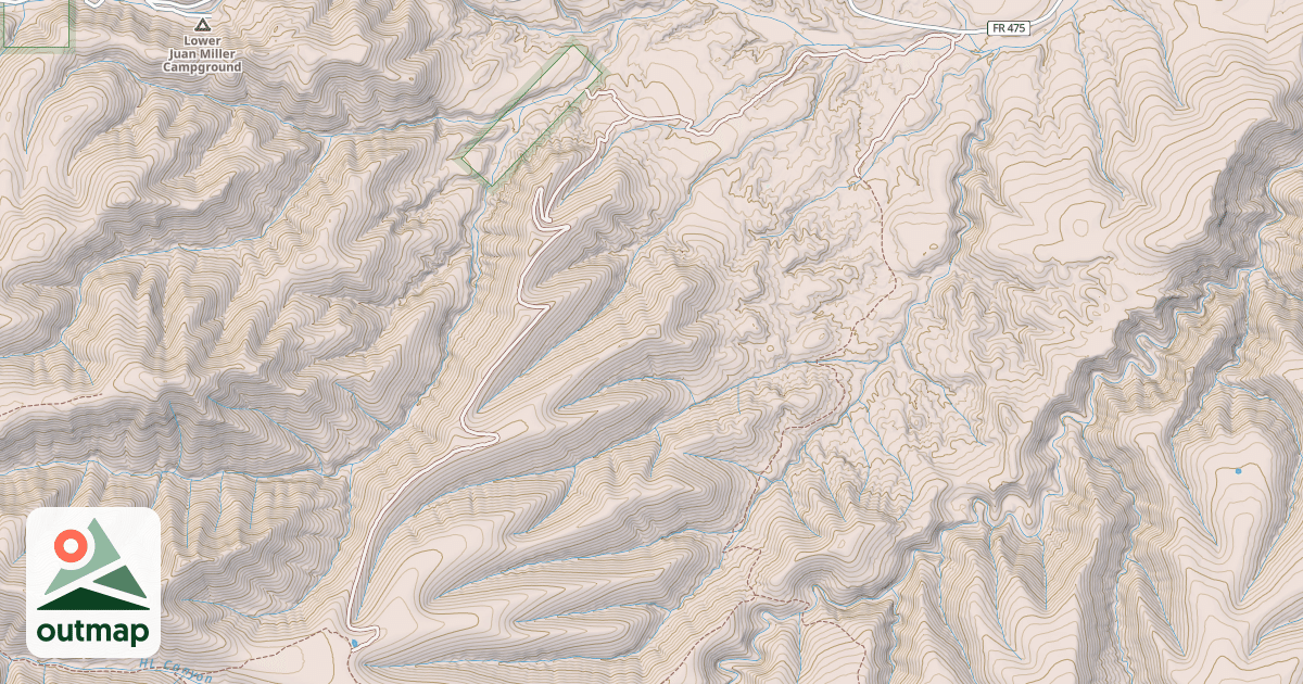 Map of USFS National Forest System Roads {5C05D6ED-B2A3-42B9-B222-F3E5BA354542}
