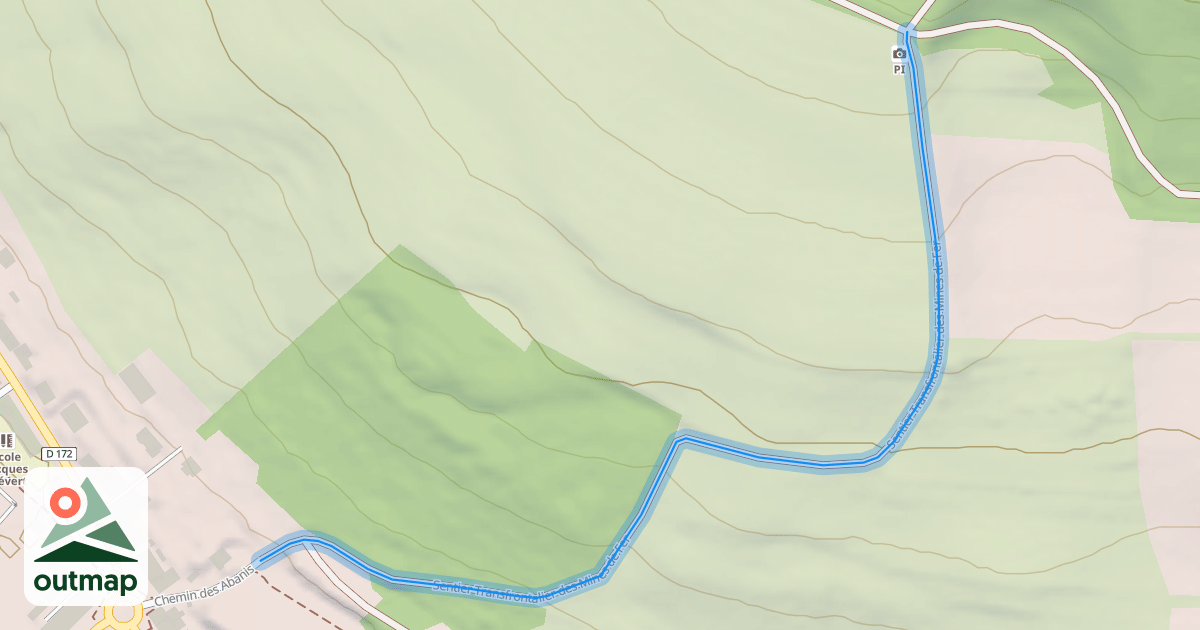 Map of Sentier Transfrontalier des Mines de Fer