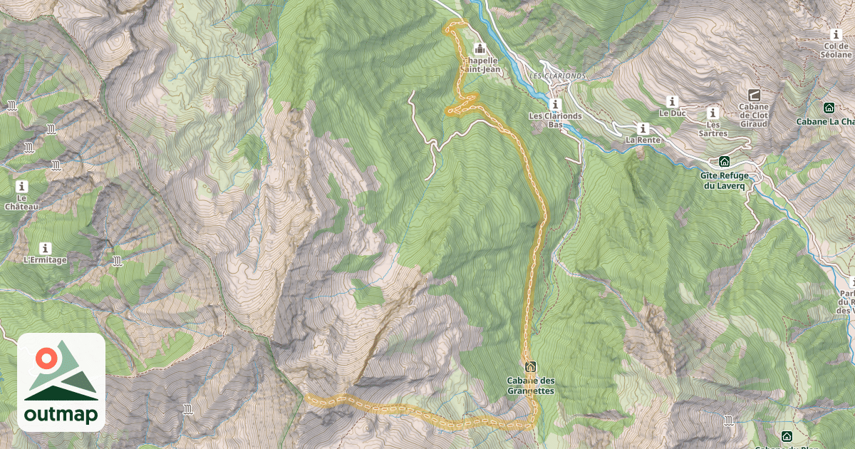 Map of Le Dos de Chameau — Peynier
