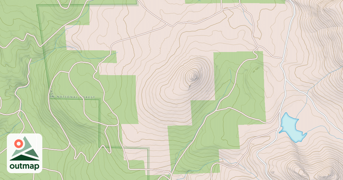 Map of HAZEN FLAT