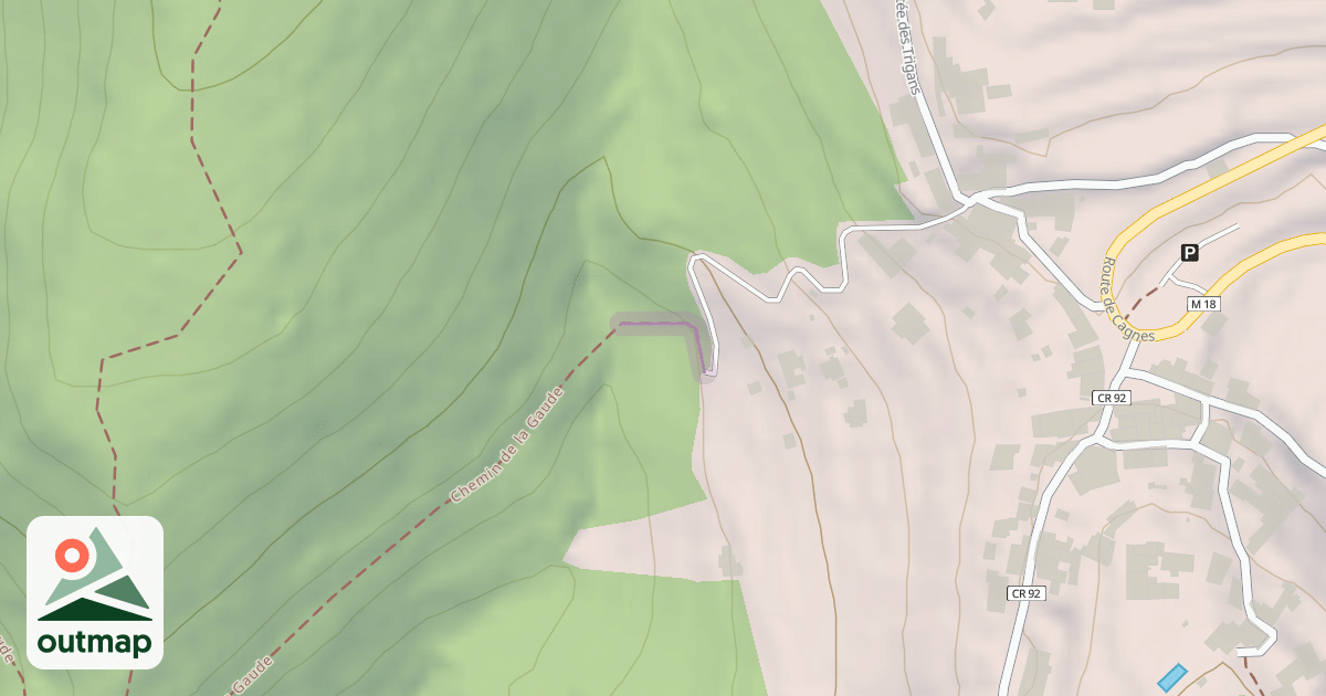 Map of Vieux Chemin de Vence