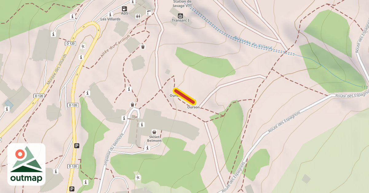 Map of Ourson