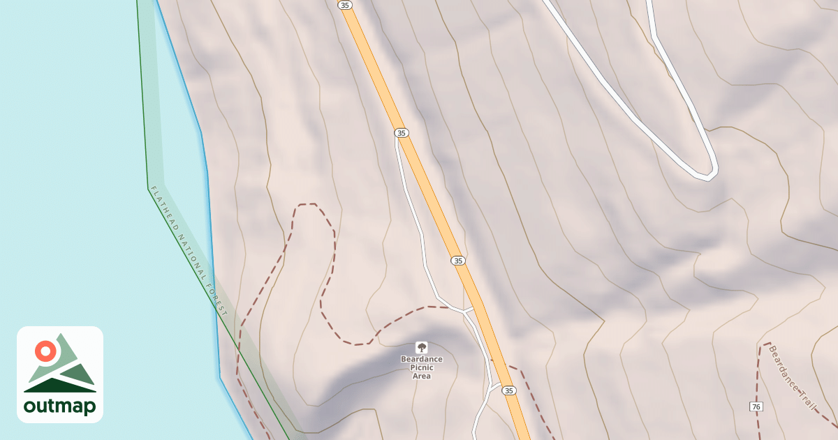 Map of BEAR DANCE NORTH LOOP