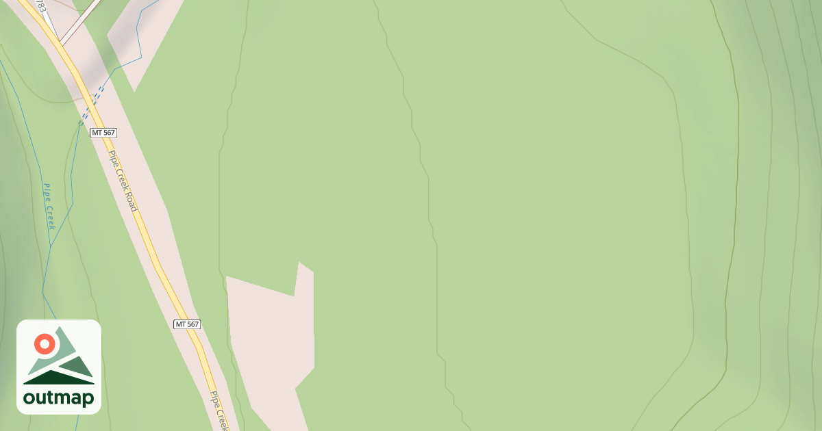 Map of EAST FORK FLAT