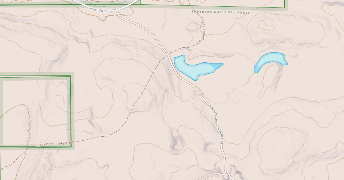 Map preview of ELEPHANT LAKE SPUR E - PIT