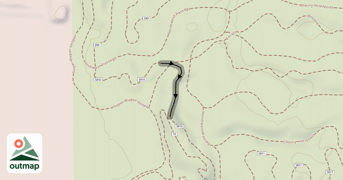 Map of Hard Scrabble - SR 10