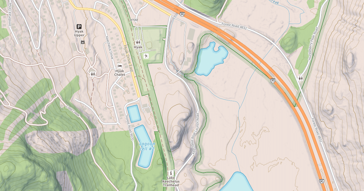 Map preview of LK KEECHELUS BOAT RAMP