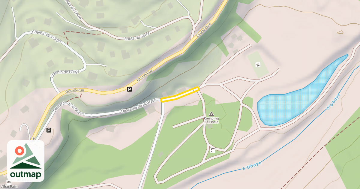 Map of Descente de la Grave