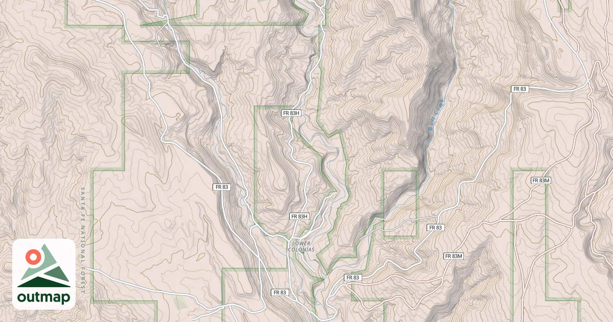 Map of USFS National Forest System Roads {8031B4F4-BA6D-49C9-A0CD-CF5FD49F7A84}