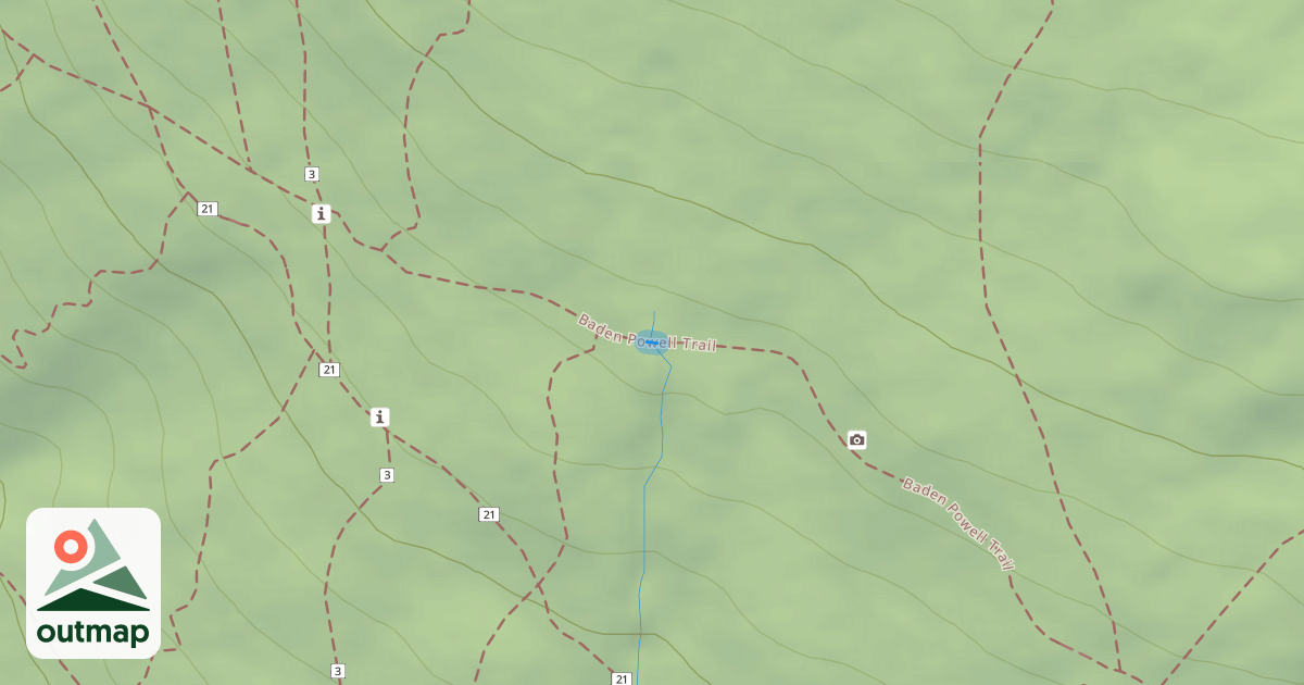 Map of Baden Powell Trail