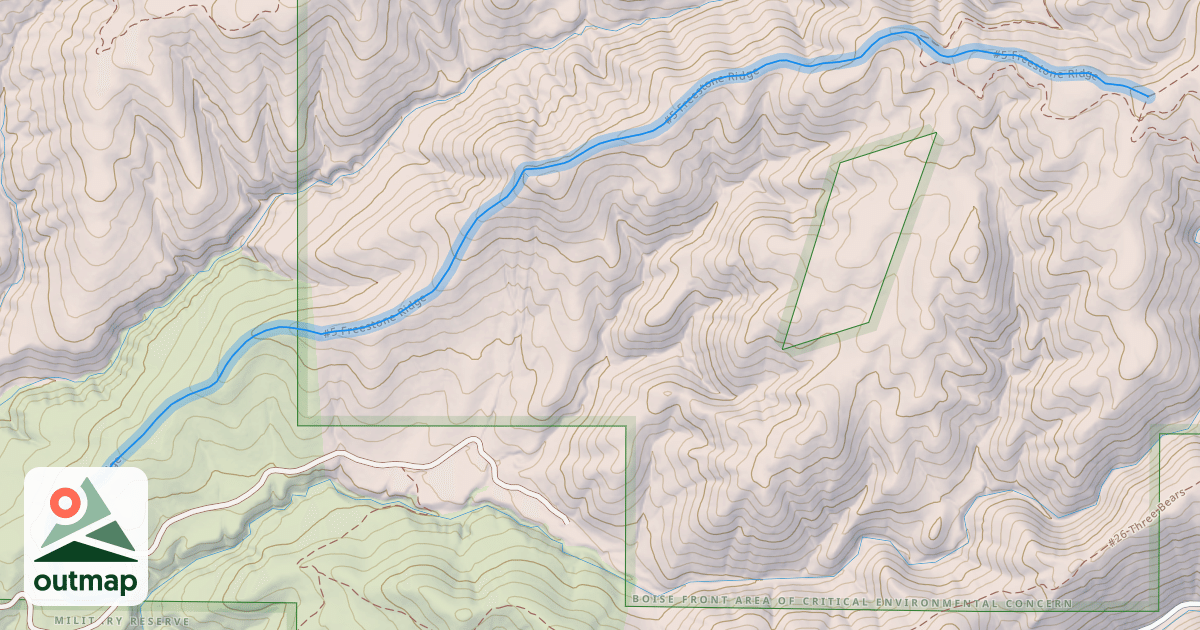 Map of #5 Freestone Ridge