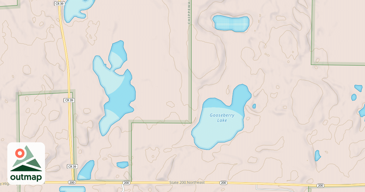 Map of MN 200 SPUR 2867
