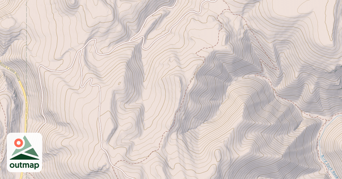 Map of PIKE MOUNTAIN