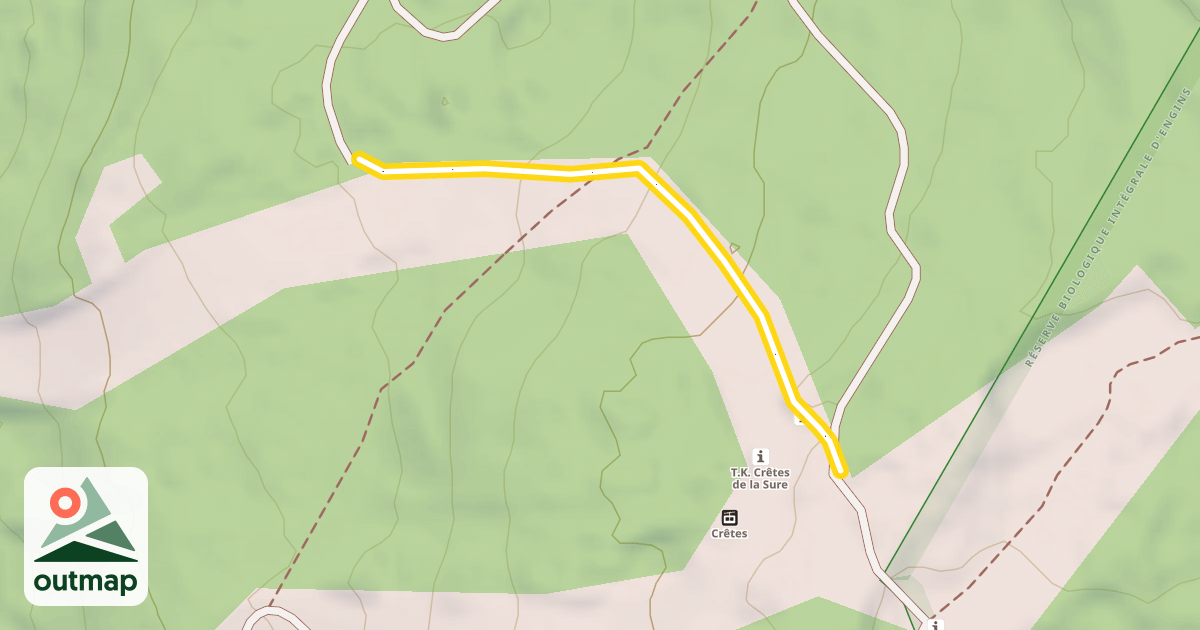 Map of Panoramique - TS des Crètes
