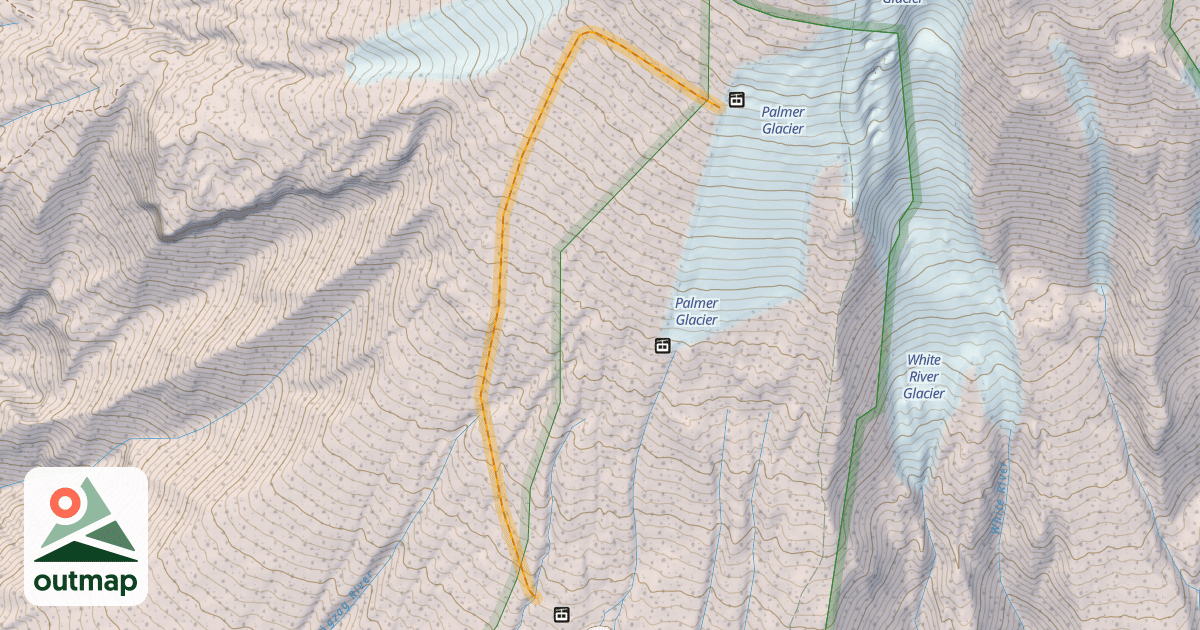 Map of Zigzag Side Country