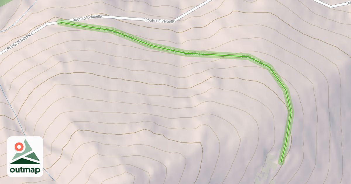 Map of Chemin de la Lichère