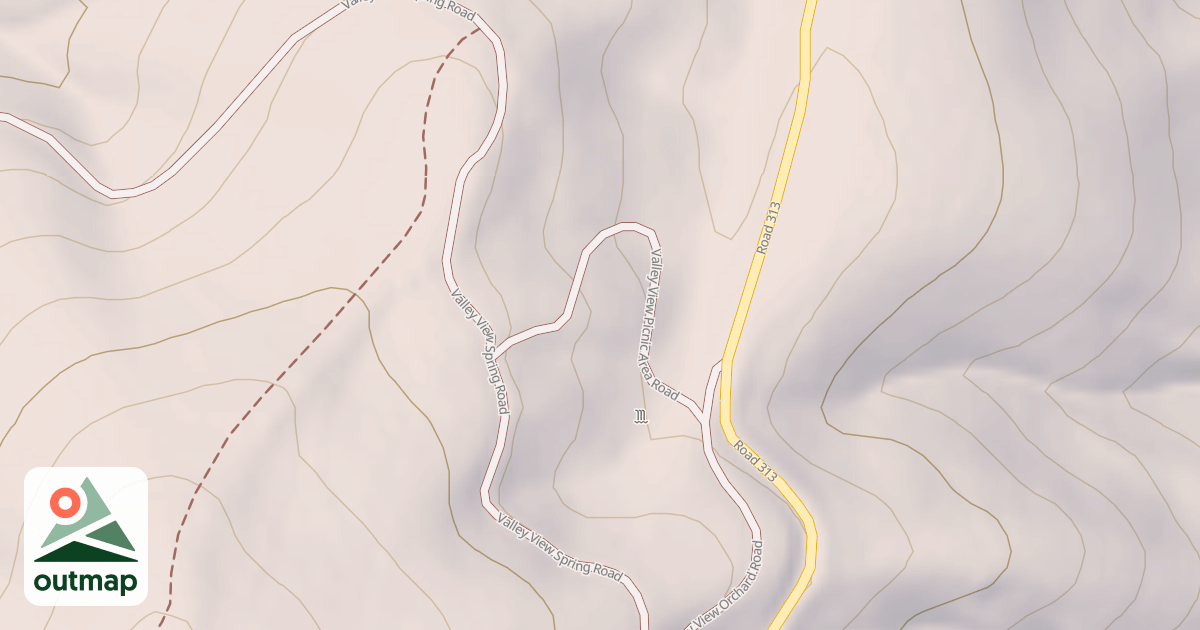 Map of VALLEY VIEW PICNIC AREA