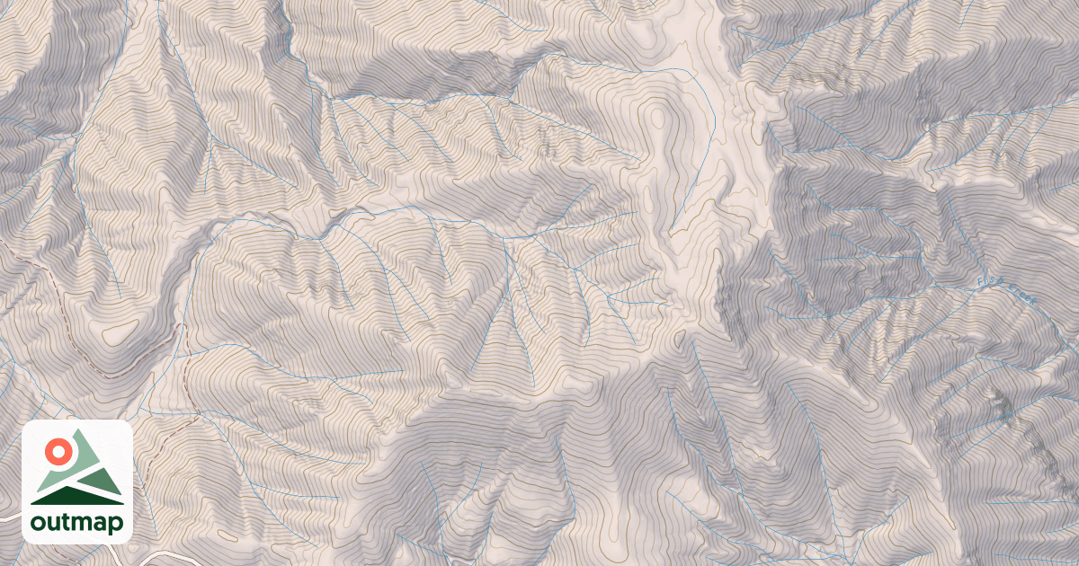 Map of Curl Ridge Jeep Trail