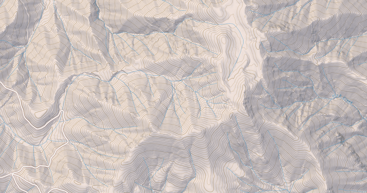 Map preview of Curl Ridge Jeep Trail