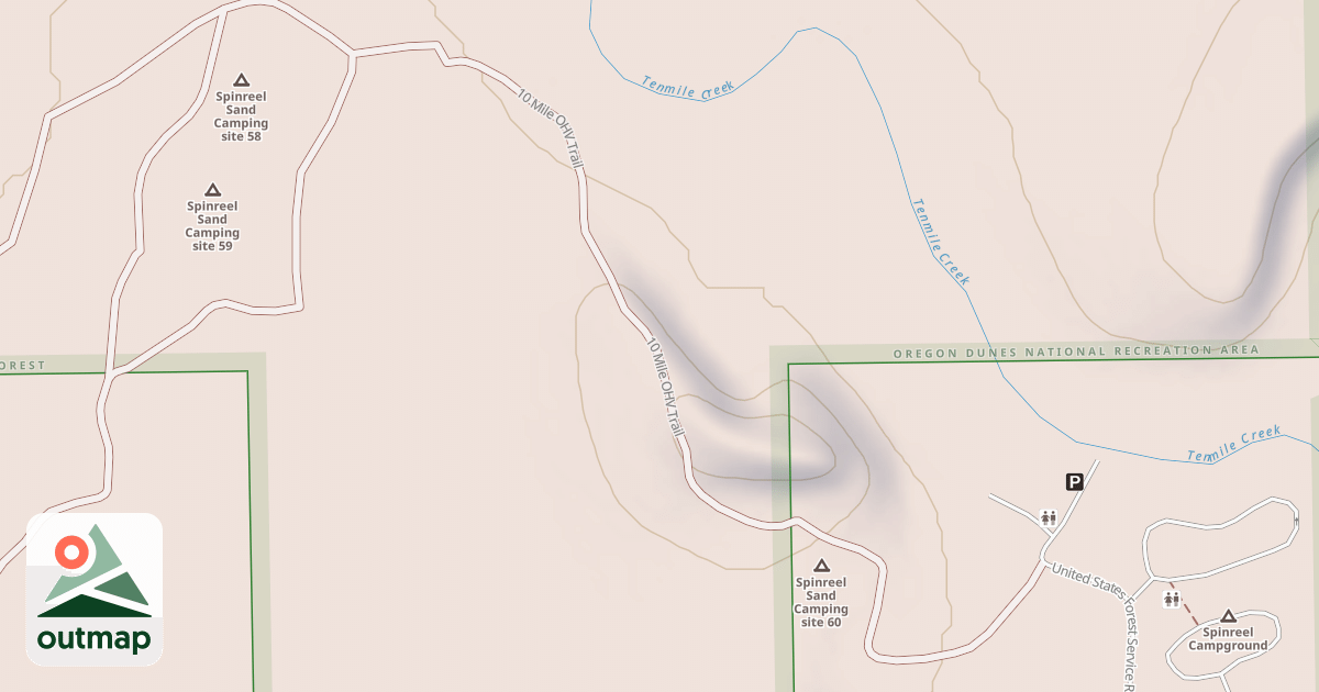 Map of 10 Mile Ohv Trail