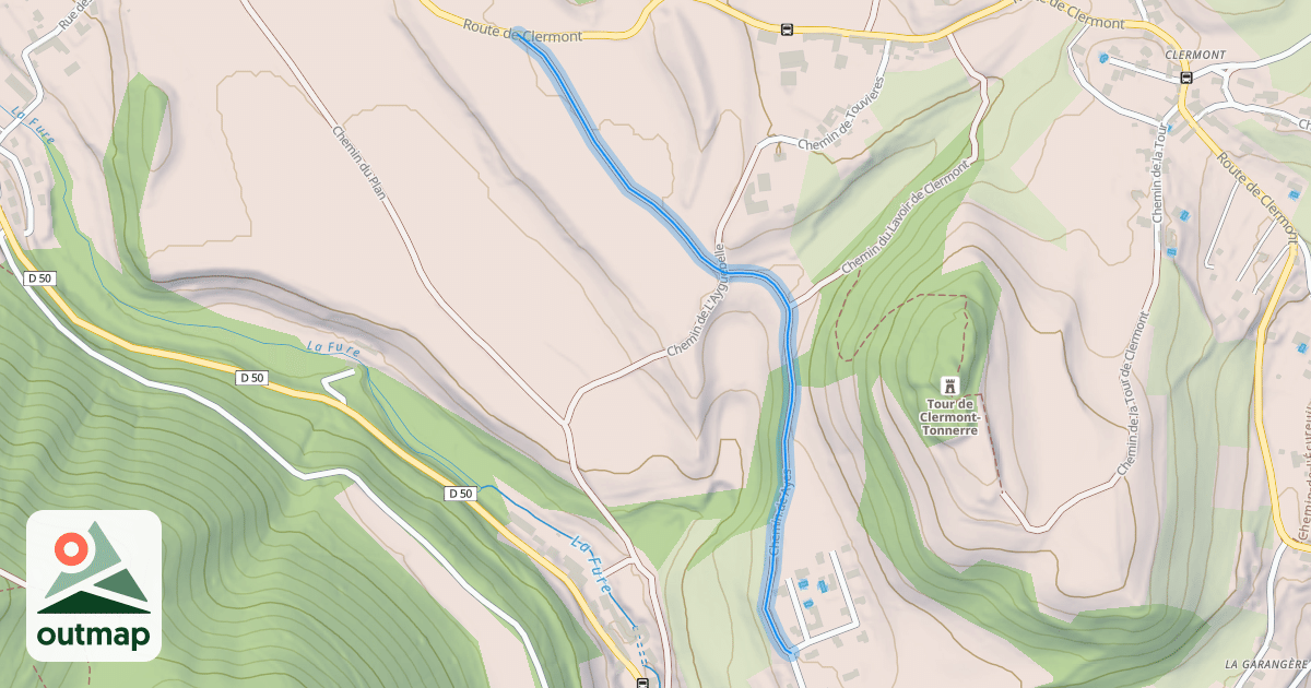 Map of Chemin de Ayes