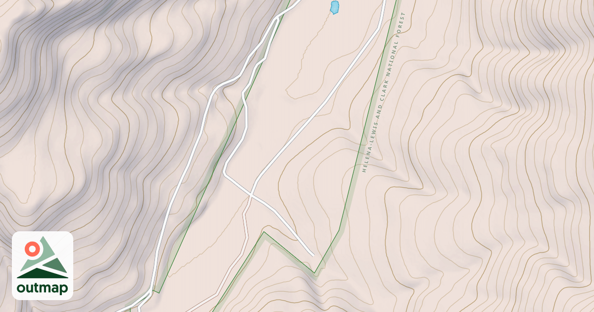 Map of Snowmobile Loop J