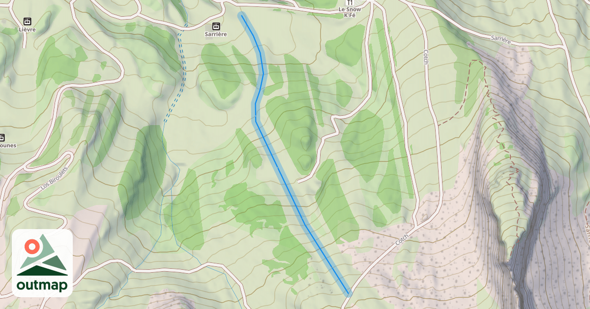 Map of Sarrière