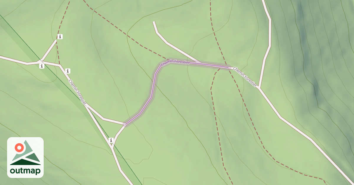 Map of Chemin Forestier