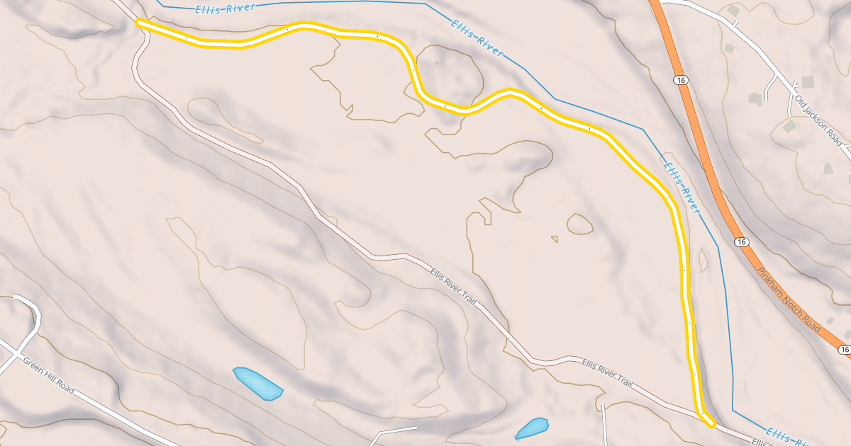 Map preview of Ellis River Trail