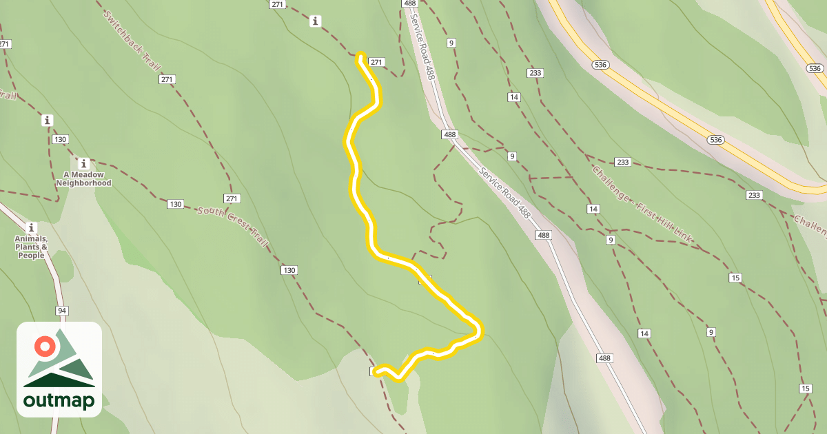 Map of Kiwanis Meadow Trail