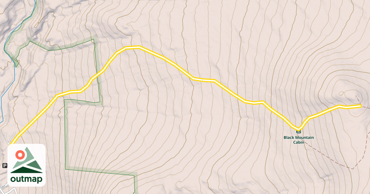 Map of Black Mountain Ski Trail